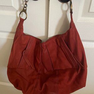 Andrew Marc burnt orange suede should bag